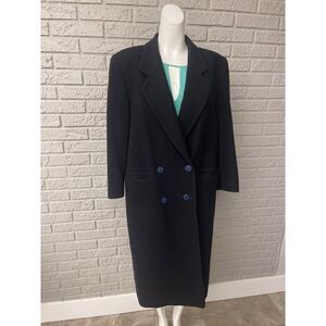 Joseph Janard Long Cashmere Blend Double Breasted Coat Size 36